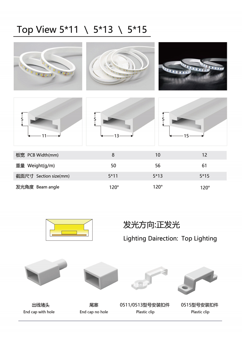 led户外防水柔性灯带